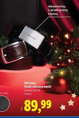 Lidl Pasek męski Wittchen oferta