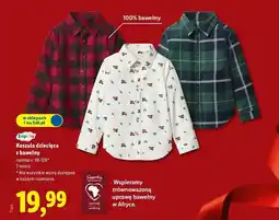 Lidl Koszula chłopięca 98-128 Lupilu oferta
