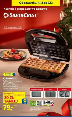 Lidl Opiekacz do kanapek 750w Silvercrest oferta