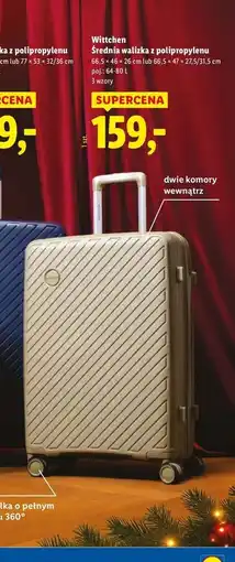Lidl Walizka z polipropylenu 64-80 l Wittchen oferta