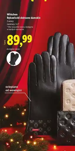 Lidl Rękawiczki damskie skórzane Wittchen oferta
