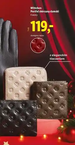 Lidl Portfel damski skórzany Wittchen oferta