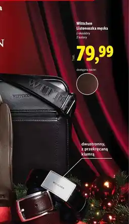 Lidl Listonoszka męska czarna Wittchen oferta