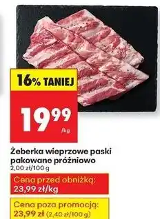 Biedronka Żęberka paski oferta