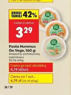 Biedronka Pasta hummus paprykowy Govege oferta