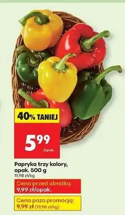 Biedronka Papryka trzy kolory oferta