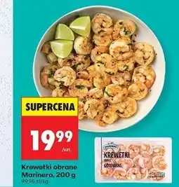 Biedronka Krewetki całe gotowane Marinero oferta