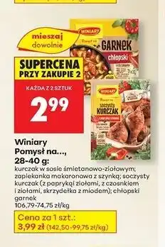 Biedronka Kurczak w sosie śmietanowo-ziołowym Winiary Pomysł Na oferta
