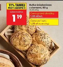 Biedronka Bułka śniadaniowa z ziarnami oferta