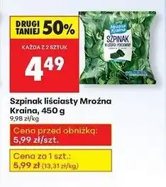Biedronka Szpinak w liściach Mroźna Kraina oferta