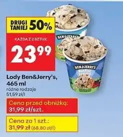 Biedronka Lody cookie dough Ben & Jerry's oferta