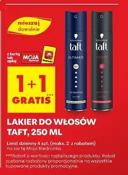 Biedronka Lakier do włosów Taft Power oferta