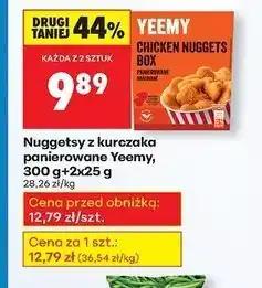 Biedronka Box nuggetsy z kurczaka + 2 sosy 25 g Yeemy oferta