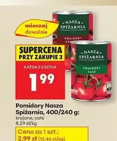 Biedronka Pomidory krojone Nasza Spiżarnia oferta
