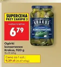 Biedronka Ogórki konserwowe Krakus Maspex oferta