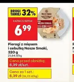 Biedronka Pierogi z mięsem i cebulką Nasze Smaki oferta