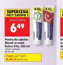 Biedronka Pasta do zębów krauter clean Blend-A-Med oferta