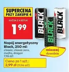 Biedronka Napój energetyczny wild dragon Black Energy oferta