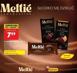 Biedronka Czekolada gorzka 70% Meltie oferta