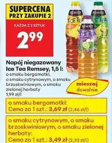 Biedronka Napój o smaku zielonej herbaty Remsey Ice Tea oferta