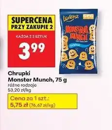 Biedronka Chrupki original Lorenz Monster Munch oferta