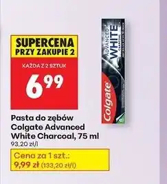 Biedronka Pasta do zębów charcoal Colgate Advanced White oferta