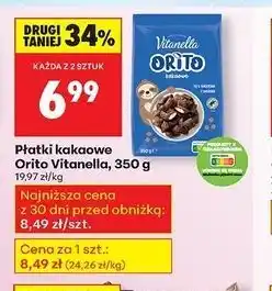 Biedronka Płatki kakaowe orito Vitanella oferta