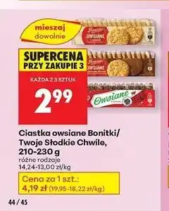 Biedronka Ciastka owsiane z kakao Twoje Słodkie Chwile oferta