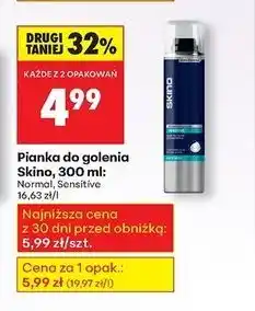 Biedronka Pianka do golenia sensitive Skino oferta