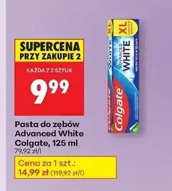 Biedronka Pasta do zębów Colgate Advanced White oferta