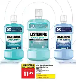 Biedronka Płyn do płukania ust Listerine Stay White oferta