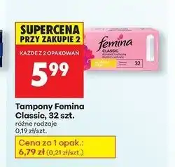 Biedronka Tampony normal Femina Safe oferta