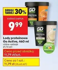 Biedronka Lody proteinowe słony karmel Go Active oferta