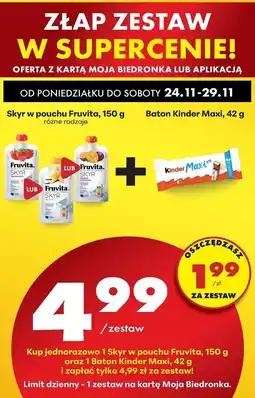 Biedronka Czekoladki cacao Kinder Chocolate Maxi oferta