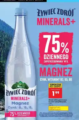 Biedronka Woda lekko gazowana Żywiec Zdrój Minerals+ oferta