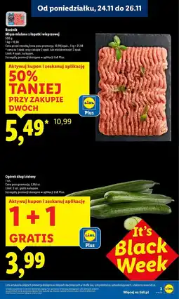 Lidl Mięso mielone z łopatki wieprzowej Rzeźnik Codzienna Dostawa oferta