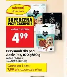 Biedronka Kostki dla psa z wapnem drobiowe Activ Pet oferta