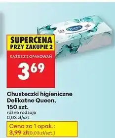 Biedronka Chusteczki higieniczne Queen oferta