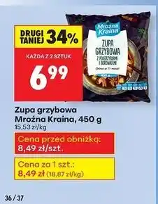 Biedronka Zupa grzybowa z podgrzybkami i borowikami Mroźna Kraina oferta