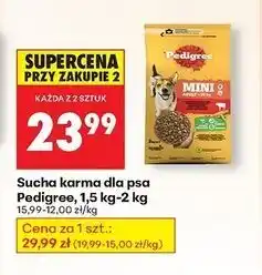 Biedronka Karma dla psa mini adult z wołowiną Pedigree Vital oferta