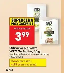 Biedronka Koncentrat białka serwatkowego wpc ciasteczka Go Active oferta