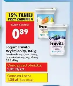 Biedronka Jogurt jagoda Fruvita Wyśmienity oferta