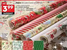Biedronka Papier do pakowania prezentów 5 m x 70 cm oferta