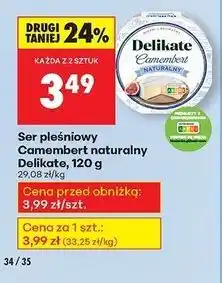 Biedronka Ser camembert naturalny Delikate oferta