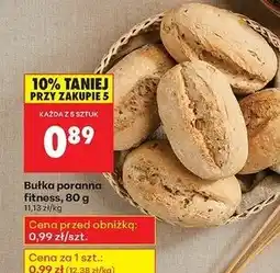 Biedronka Bułka poranna fitness oferta