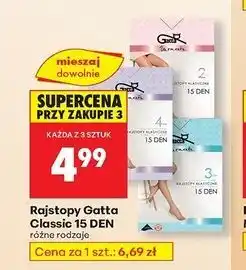 Biedronka Rajstopy classic 15 den rozm. 4 Gatta Moments oferta