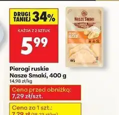 Biedronka Pierogi ruskie Nasze Smaki oferta