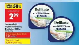 Biedronka Serek wiejski wysokobiałkowy Delikate oferta