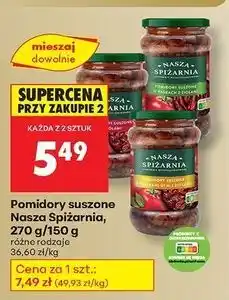 Biedronka Pomidory suszone ze słonecznikiem Nasza Spiżarnia oferta