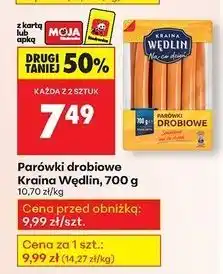 Biedronka Parówki drobiowe Kraina Wędlin oferta